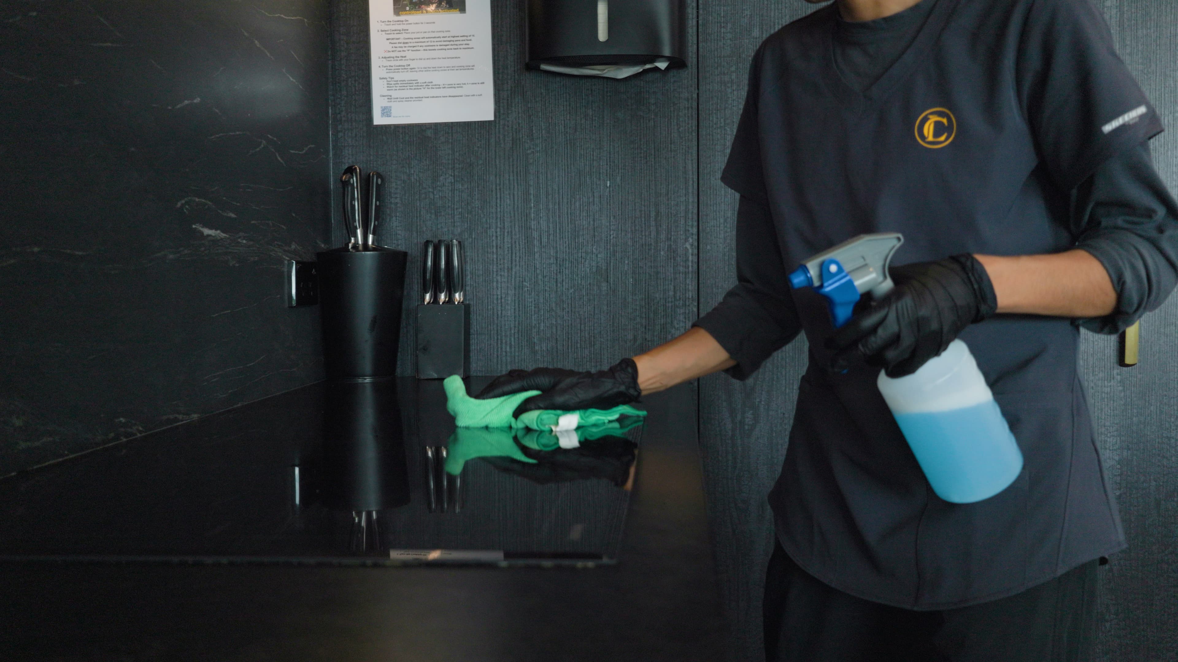 Luxury Cleaning team detail shot